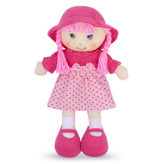 Кукла мягкая Tongde 39 см, цвет розовый 152216