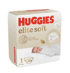 Подгузники Huggies Elite Soft 1 (3-5 кг) 20 шт