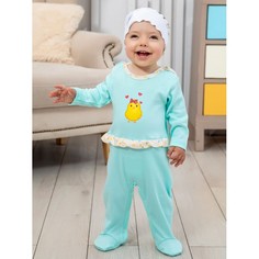 Комбинезон детский КотМарКот 6340404 бирюзовый 62