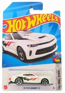 Машинка базовой коллекции Hot Wheels `18 COPO CAMARO SS белая 5785/HKH28