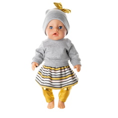Комплект одежды из 4 предметов для куклы OUBAOLOON Baby Born ростом 43 см 931-xD9