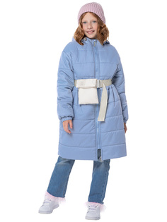 Пальто детское NIKASTYLE 6м6024, голубой, 128