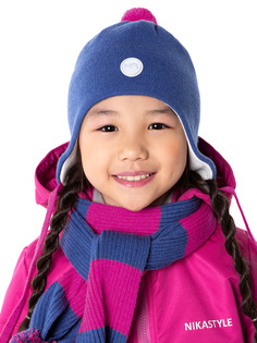Шапка детская NIKASTYLE 11м10424, деним, 48