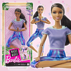 Кукла Барби Made to Move Йога Брюнетка GXF06 Barbie
