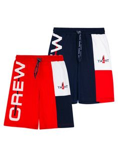 Шорты детские 2 шт PlayToday 12411038, белый,красный,тёмно-синий, 140