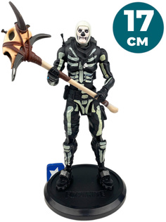 Фигурка StarFriend Фортнайт Скелет Fortnite Skull Trooper подвижная, аксессуары, 17 см