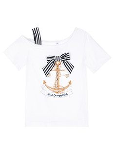 Футболка детская PlayToday 12421631, белый, 134