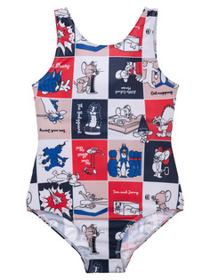 Купальник слитный детский PlayToday 12441149, разноцветный, 140