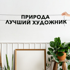 Гирлянда-растяжка Природа лучший художник VN251 черная No Brand