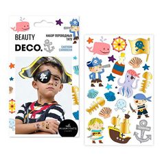 Татуировки переводные для тела Deco by Miami tattoos Cartoon Caribbean