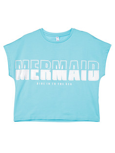 Футболка детская PlayToday 12421224, бирюзовый, 158