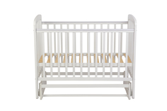 Кроватка Для Новорожденных Polini Kids Simple 304 С Маятником Белый