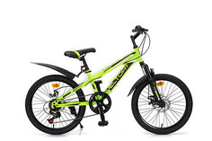 Велосипед детский VELTORY 20D-908, желтый, рост 120-140 см, 7-10 л