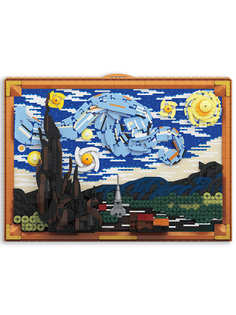 Конструктор - картина Loz mini Звездная ночь 2789 деталей NO. 1066 Painting Starry Night