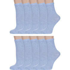 Носки детские Rusocks 10-Д8-13102, голубые меланж, 20-22