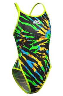 Юниорский купальник спортивный антихлор Daria Junior PBT A2 Зеленый, M Mad Wave