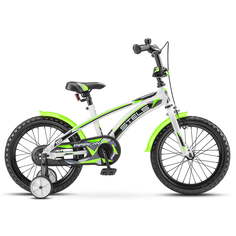 Велосипед Stels 16" Arrow V020 2020 11" белый/зеленый