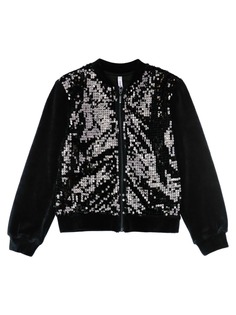 Толстовка трикотажная для девочек PlayToday, черный, 170