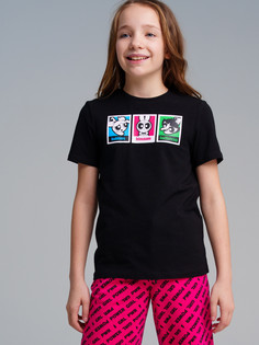 Футболка детская PlayToday 12441903, черный, 146