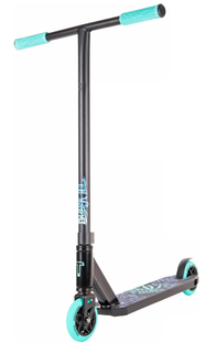 Трюковой самокат TechTeam DukeR 101 2022, черно-бирюзовый No Brand