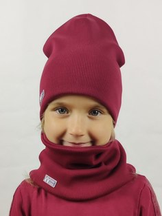 Шапка детская hobo-hobo 81W2021ONE, бордовый, 56