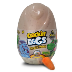 Мягкая игрушка CrackinEggs Динозавр 12 см в яйце оранжевый SK014