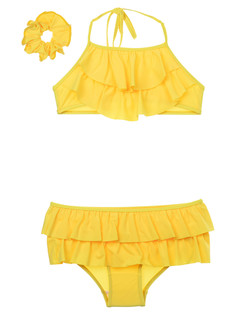 Купальник раздельный детский PlayToday 12422538, жёлтый, 104