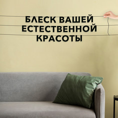 Гирлянда-растяжка Блеск вашей естественной красоты VN579 черная No Brand