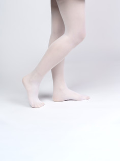 Колготки трикотажные для девочек PlayToday, белый, 134-140