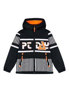 Ветровка детская PlayToday 12411065, черный,разноцветный, 134