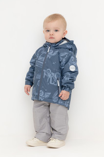 Куртка детская CROCKID 1B JKT 009.1, винтажный синий, строительная техника, 80