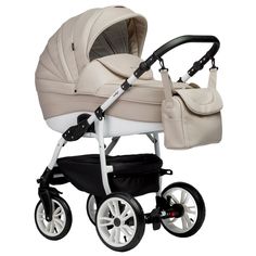 Коляска 2в1 Indigo Baby Special 07, светло-бежевая