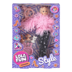Кукла Lola Fun Модница с питомцами 9 предметов No Brand