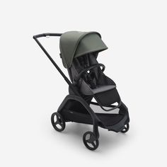 Коляска прогулочная Bugaboo Dragonfly Black, Grey Melange, Forest green, 6м+