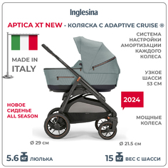 Коляска 2 в 1 Inglesina Aptica XT New с подставкой под люльку Standup, Igloo Grey