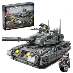 Конструктор Военный Танк, 700 дет No Brand