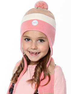 Шапка детская NIKASTYLE 11м10424, персик/беж, 48