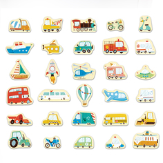 Игровой набор магнитных фигурок Hape транспорт E2008_HP