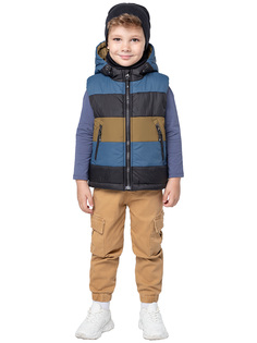 Жилет детский NIKASTYLE 9м6724, джинс/песок, 110