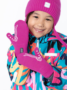 Варежки детские NIKASTYLE 14м11824, фуксия, 14