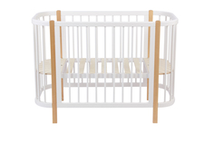Кроватка Для Новорожденных Polini Kids Simple 350, 120х60 См Белый Натуральный
