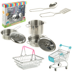 Набор игрушечной металлической посуды Veld Co 9 предметов
