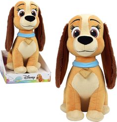 Мягкая игрушка Disney собачка Леди 30 см бежевый