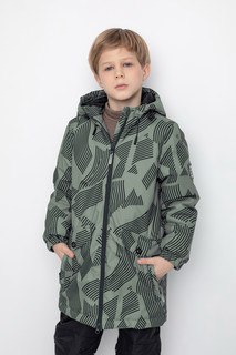 Куртка детская CROCKID 2B LJKT 042.1, хаки, рваные полосы, 128