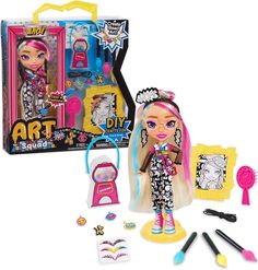 Кукла Andi серия Art Squad с комплектом аксессуаров для создания гравюры 25 см