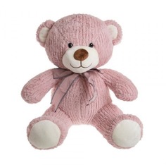 Мягкая игрушка To-ma-to Мишка розовый с бантом 33 см