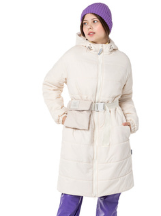 Пальто детское NIKASTYLE 6м6024, белый, 134