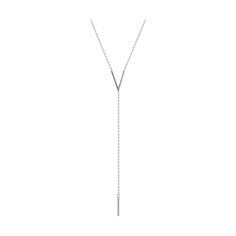 Колье-галстук из серебра 40-45 см SOKOLOV 94071045, фианит