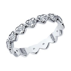 Кольцо из серебра р. 16,5 SOKOLOV 94014168, фианит