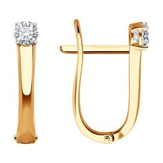 Серьги из красного золота SOKOLOV 0200448, фианит